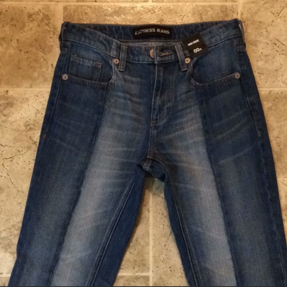NWT Express 00 Regular Cropped Jeans - Picture 6 of 6